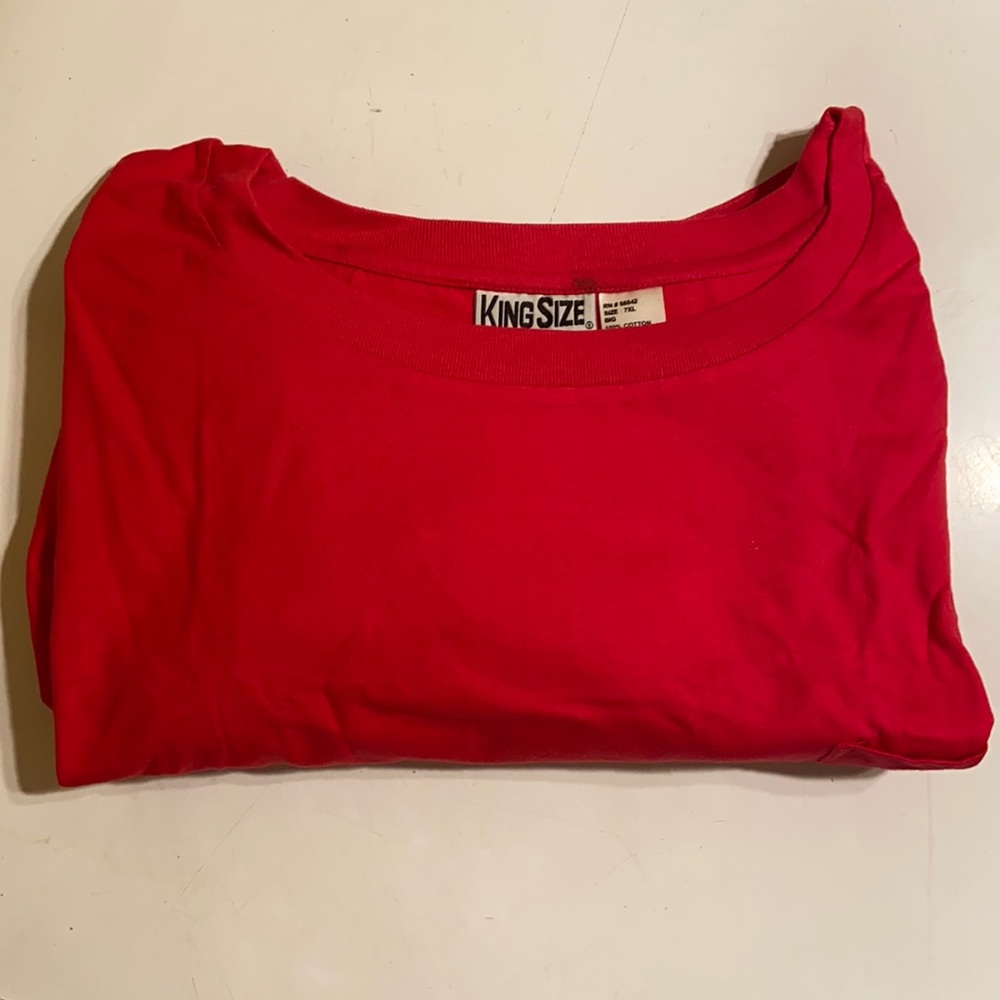 NWOT Classic Red T-Shirt with Front Pocket